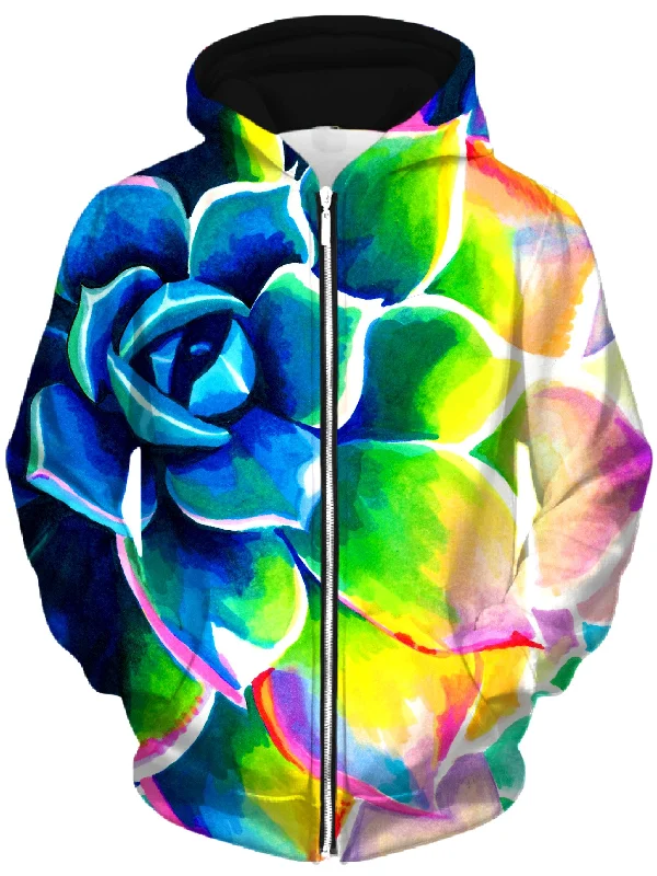Supp Succulent Unisex Zip-Up Hoodie