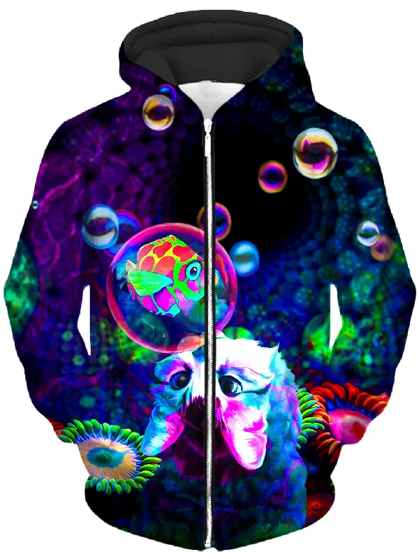 Upside Down Unisex Zip-Up Hoodie