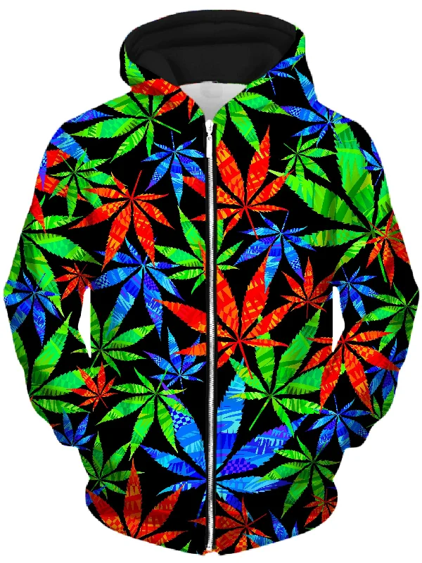 Weed Unisex Zip-Up Hoodie